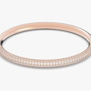 Swarovski Pave Crystal Rose Gold Bangle